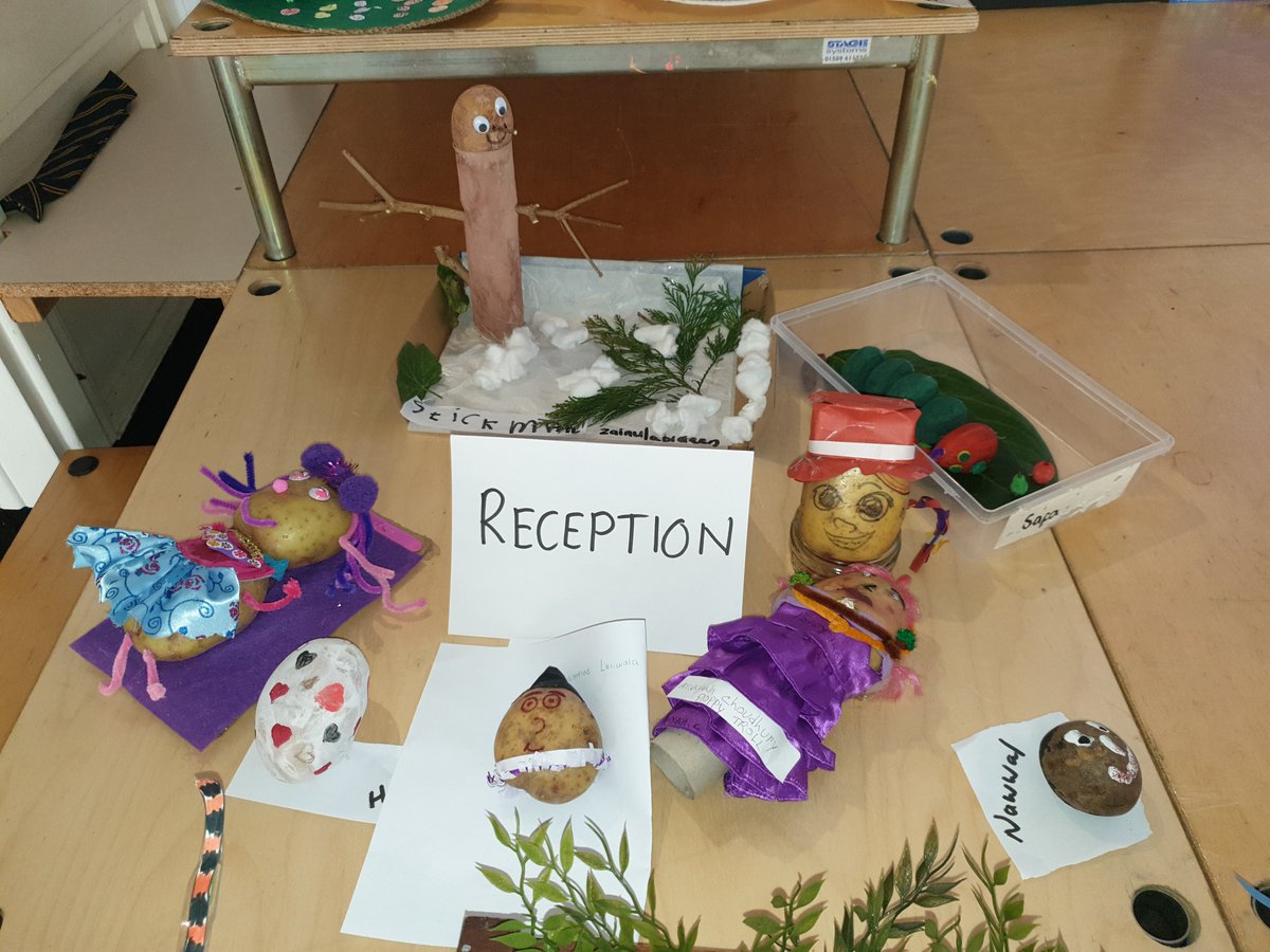 StPaulsBolton's tweet photo. Have you ever seen such amazing potato characters? We haven't! Not sure how we will be able to choose our winners 🤷🏼‍♀️ @WorldBookDayUK #potatocharacters #amazingcreations https://t.co/UZgkBzA4mD