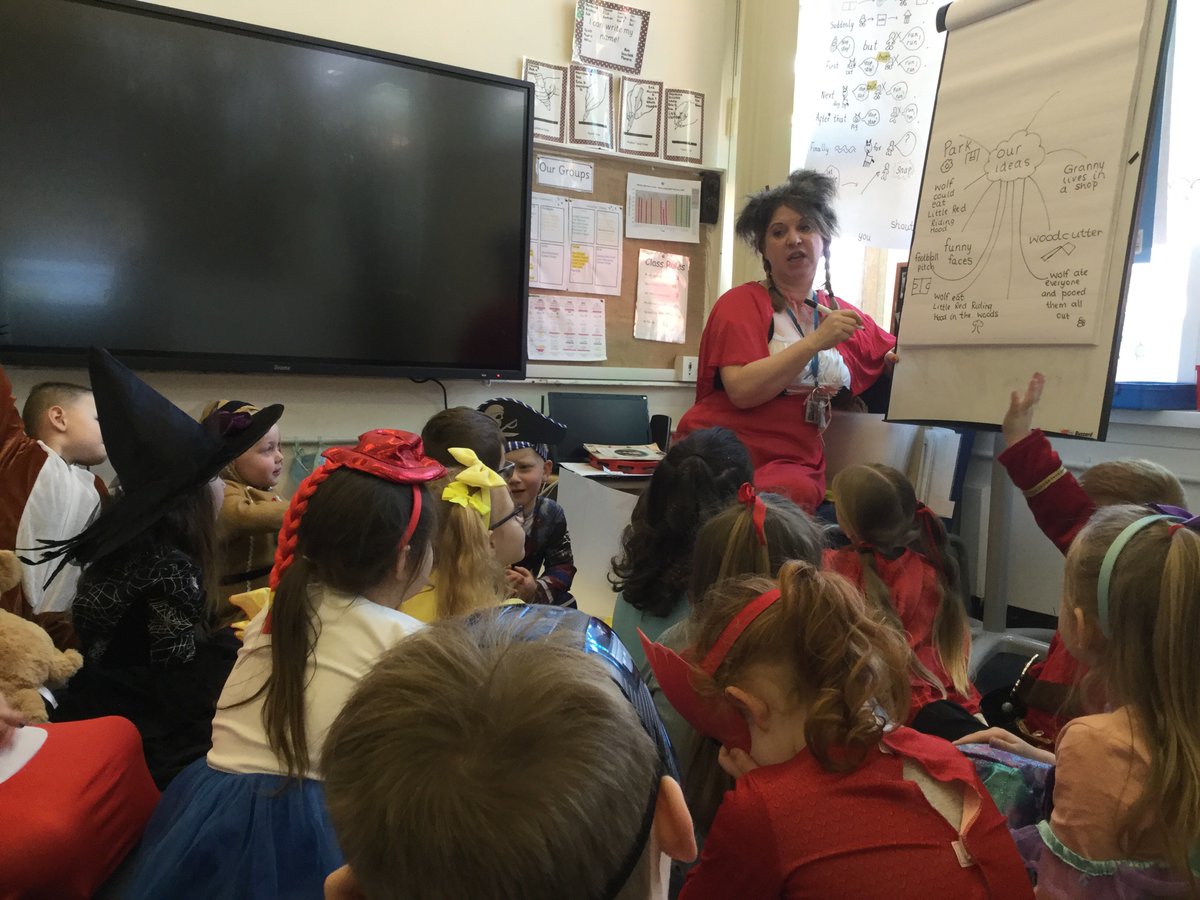 RecRAH's tweet photo. World Book Day ... Session 2 - Thinking of ideas of how to change our story😄 @nsprimary https://t.co/AJDQMk8fUq