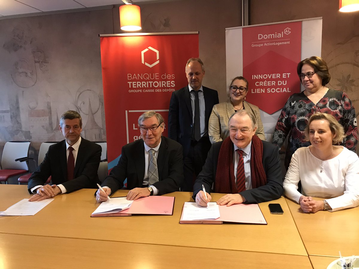 Une confiance renouvelée et un partenariat de 140 millions signé aujourd’hui avec <a href="/BdT_GrandEst/">Direction régionale Grand Est</a> pour accompagner notre #developpement et un ambitieux programme d’investissement sur 2 ans. 1500 #logements neufs et réhabilités. <a href="/ActionLogement/">Action Logement</a> #utilitesociale