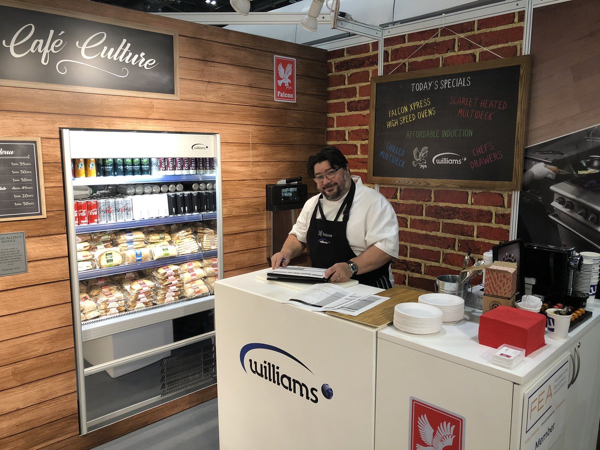 FalconFoodserv's tweet photo. Last day of @HRC_Event today but still plenty of time to come and see our new Xpress high speed ovens and enjoy a toastie or panini courtesy of @FalconDevChef. We’re on stand P821. https://t.co/jfZZAHbMRf