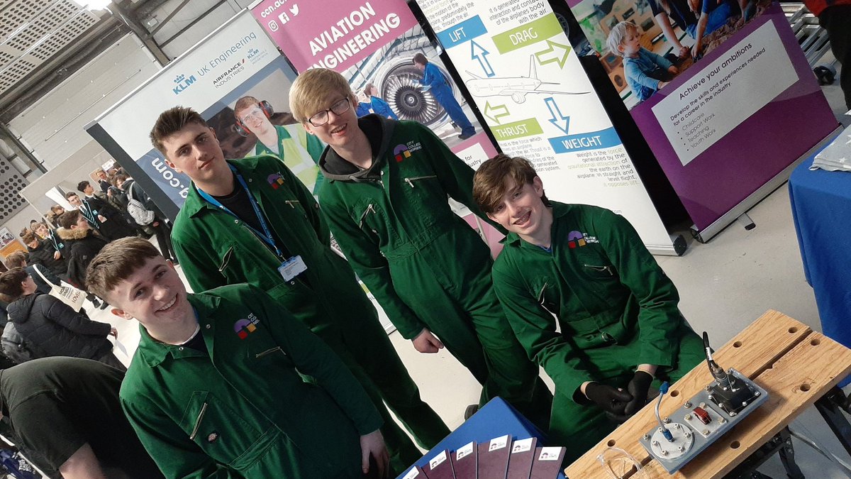 Happy <a href="/CCN_AviationEng/">Stuart Mackay</a> <a href="/CcnEngineering/">CCN Engineering</a> student team strutting their stuff <a href="/norfolkskills/">Norfolk and Suffolk Skills and Careers Festival</a> show running today. Come along and have a go at learning new skills from these guys.