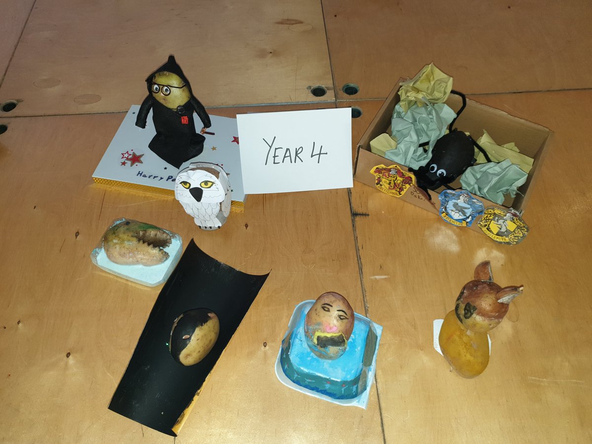 StPaulsBolton's tweet photo. Have you ever seen such amazing potato characters? We haven't! Not sure how we will be able to choose our winners 🤷🏼‍♀️ @WorldBookDayUK #potatocharacters #amazingcreations https://t.co/VU2lvzlntt