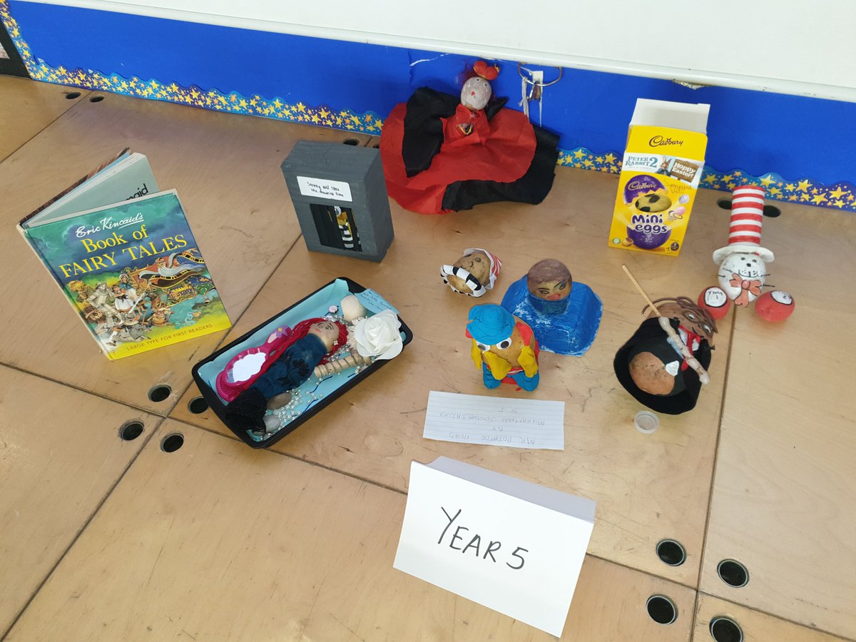 StPaulsBolton's tweet photo. Have you ever seen such amazing potato characters? We haven't! Not sure how we will be able to choose our winners 🤷🏼‍♀️ @WorldBookDayUK #potatocharacters #amazingcreations https://t.co/fkAcfJDLiw