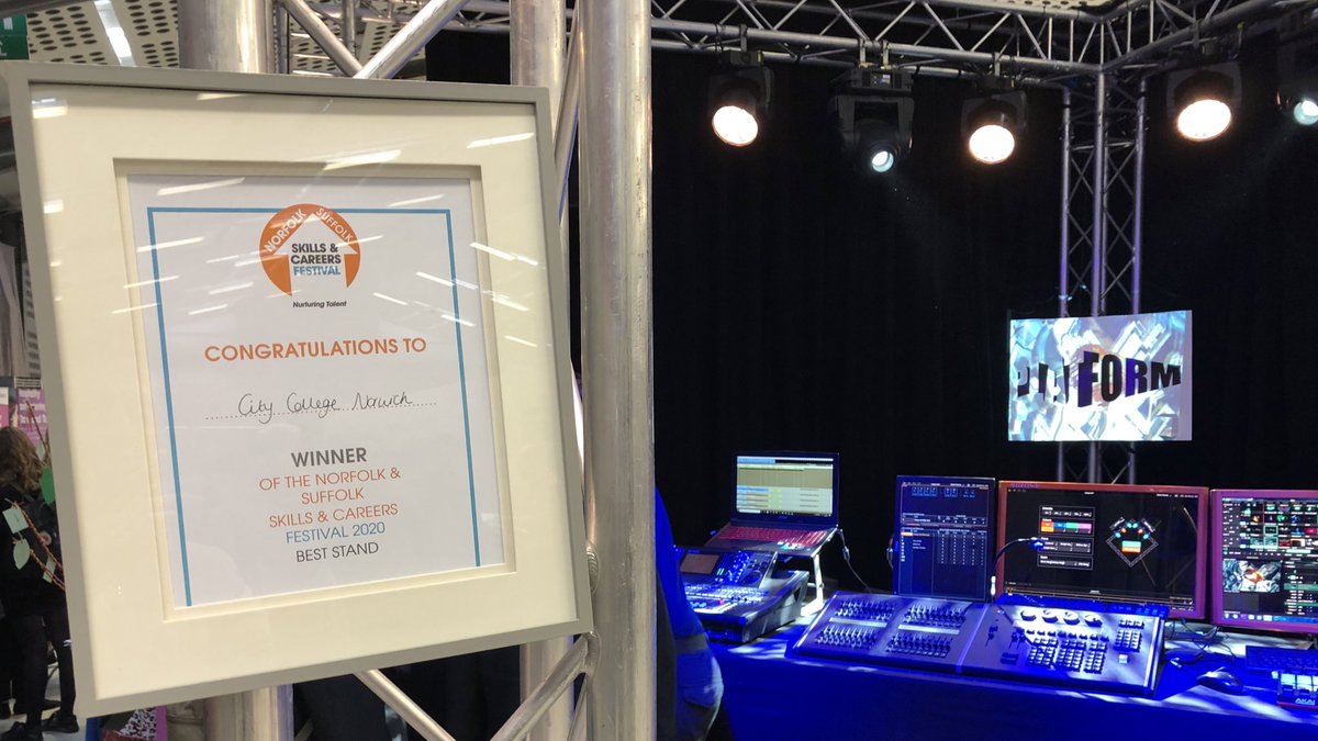 Delighted to win best stand <a href="/norfolkskills/">Norfolk and Suffolk Skills and Careers Festival</a>! Fantastic work by our amazing students and staff #norfolkskills