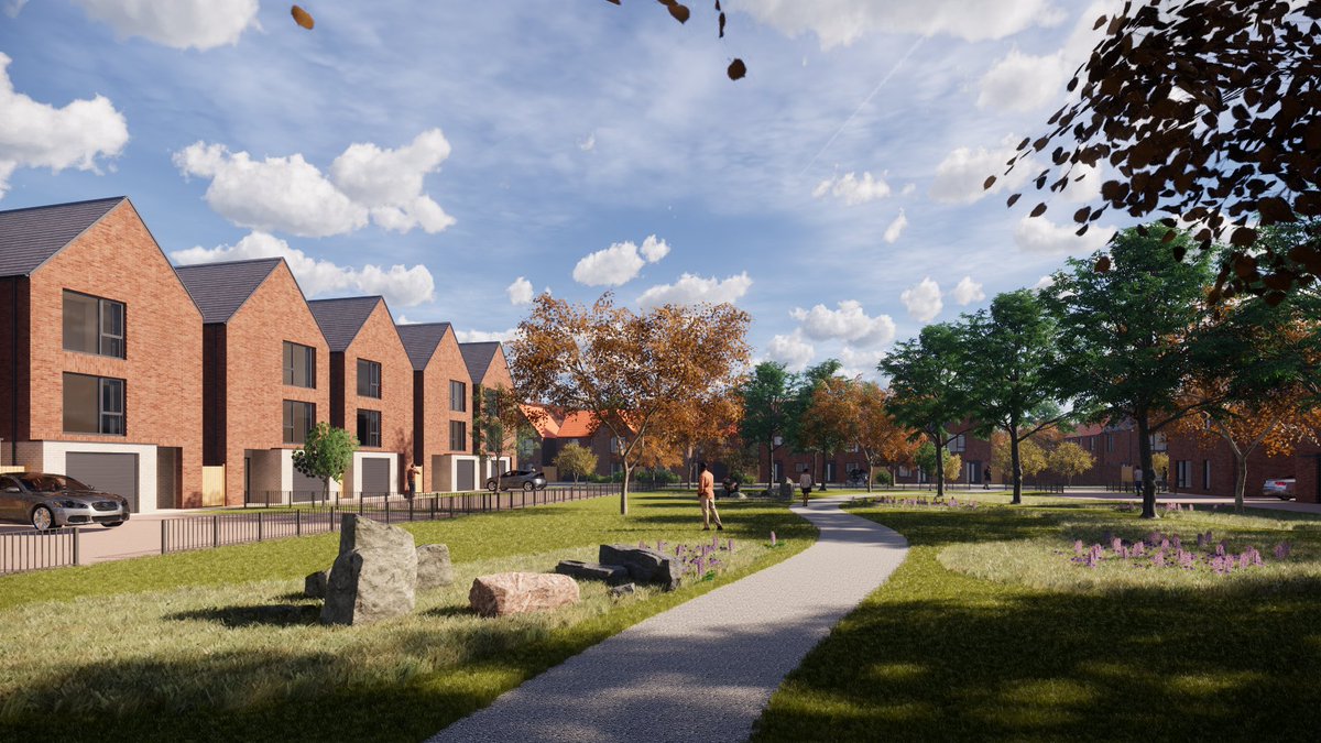 lucyeyeington's tweet photo. Fantastic to be working in partnership with @teamvistryp to bring 151 new homes to the Walton Hospital site in Chesterfield. With 95 affordable homes and showcasing MMC - a great example of how @HomesEngland uses surplus NHS land to deliver much needed quality housing https://t.co/sCPvQghLLF