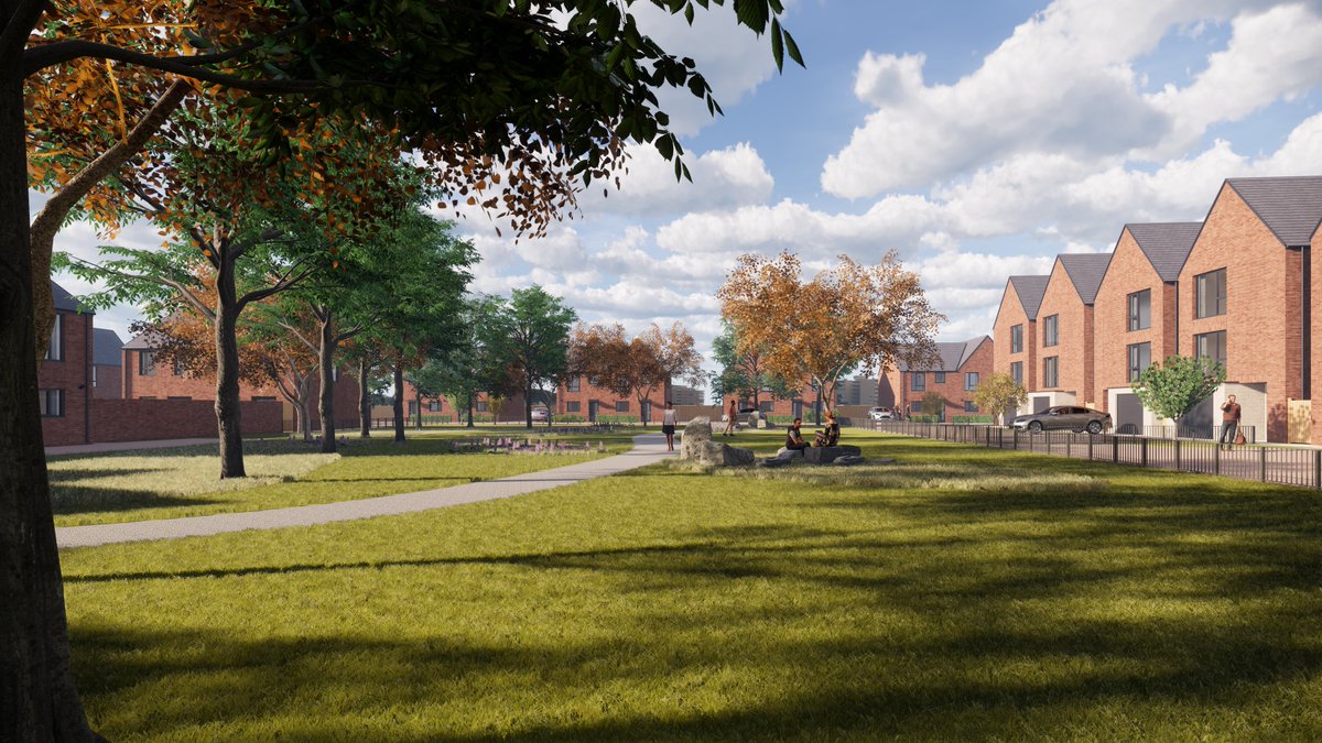 lucyeyeington's tweet photo. Fantastic to be working in partnership with @teamvistryp to bring 151 new homes to the Walton Hospital site in Chesterfield. With 95 affordable homes and showcasing MMC - a great example of how @HomesEngland uses surplus NHS land to deliver much needed quality housing https://t.co/sCPvQghLLF