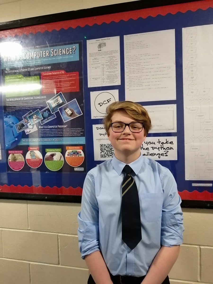 CyfarthfaHigh's tweet photo. Huge congratulations to Noah in becoming a semi finalist in @NCSC #matrixchallenge2020 an awesome achievement https://t.co/QqZSHSqNZe