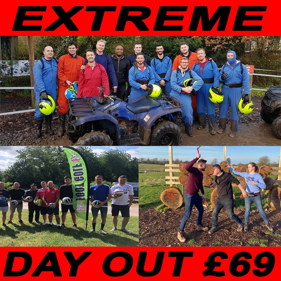 devonactivity's tweet image. ⚽️⛳️ 🪓🏎️The Ultimate Day Out! Quads + Axe Throwing + Foot Golf - Just £69pp! dcpl.co.uk #quadbiking #axethrowing #footgolf 01392 247 442