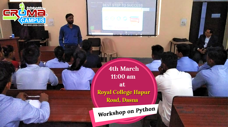 CromaCampus's tweet photo. Croma Campus (P) Ltd.organized
Python Workshop at Royal College (Hapur Road, Dasna)

#Python_workshop #training #Royalcollege #Hapur https://t.co/G5yr4ocq8v