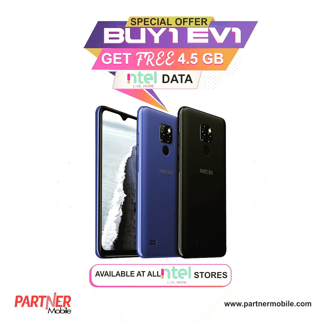 partnermobileng's tweet photo. Our Special Offer is still on!
Get free 4.5Gb data when you buy a #PartnerEV1 at any @ntelng Stores nationwide. https://t.co/fb23HISL6P