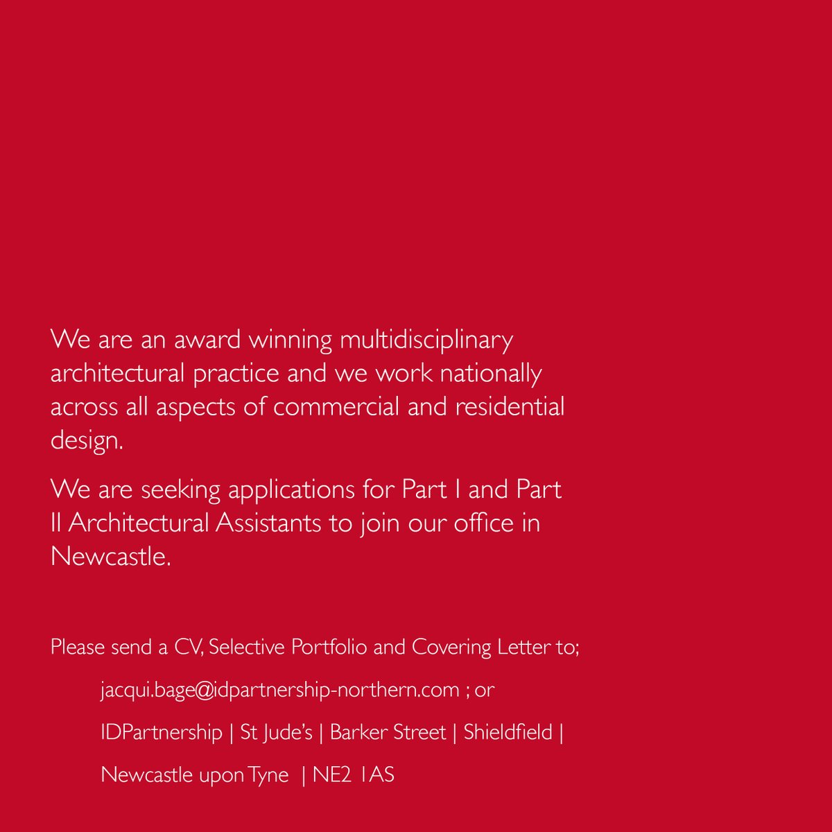IDPartnership (@idpnorthern) on Twitter photo We're currently seeking Part 1 and Part 2 Architectural Assistants to join our office in Newcastle <a href="/RIBANorthEast/">RIBA North East</a> <a href="/NewcastleUniAPL/">Newcastle APL</a> <a href="/NUArchitecture/">Northumbria Arch</a> <a href="/NUArchiSoc/">NUAS</a> <a href="/ArchSocNU/">Northumbria Arch Soc</a> We're currently seeking Part 1 and Part 2 Architectural Assistants to join our office in Newcastle <a href="/RIBANorthEast/">RIBA North East</a> <a href="/NewcastleUniAPL/">Newcastle APL</a> <a href="/NUArchitecture/">Northumbria Arch</a> <a href="/NUArchiSoc/">NUAS</a> <a href="/ArchSocNU/">Northumbria Arch Soc</a>