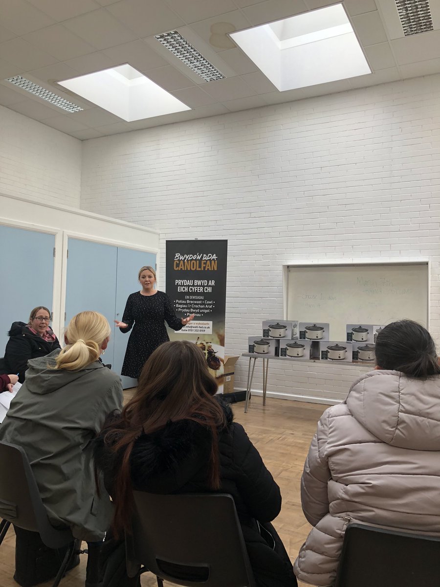 jengriff71's tweet photo. At the Daniel Owen centre one mold for the launch of our exciting slow cooker project @FlintshireCC @2025Movement @WellFedServices @CanCookKitchen https://t.co/wlXJljX4Ea
