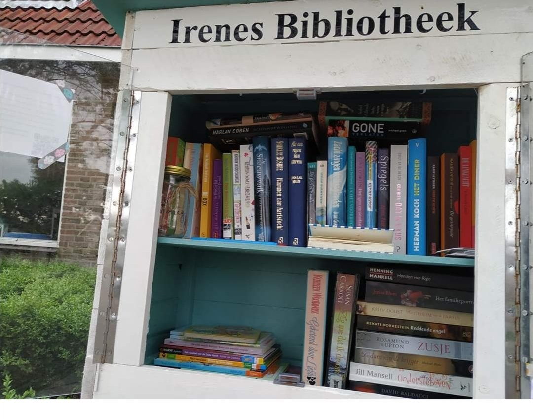 Irenes bibliotheek aan het mallegat Oldemarkt is te volgen op Facebook! Kennen jullie nog meer van dit soort plekjes in ons dorp? 
Afgelopen weken was de minibieb leeg in verband met het slechte weer. Vanaf vandaag liggen er weer een paar boeken in om geleend/geruild te worden!