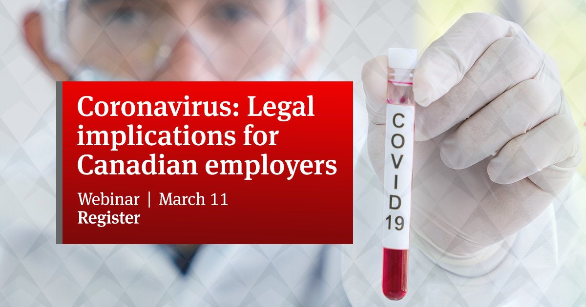 The #coronavirus is forcing businesses to grapple with critical issues. Join Canadian chair <a href="/waliedesq/">Walied Soliman</a> and a panel of our partners for an in-depth look on how to deal with disruptions. Register today: ow.ly/aCGz30qnkjy #covid19