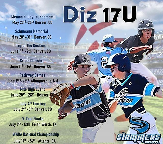 SlammersNorth's tweet photo. Slammers Diz 17U schedule released.Slammers Diz 17U schedule released. https://t.co/1emr2kHQZU
