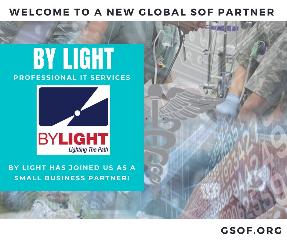 GlobalSOF's tweet photo. Welcome to a new Global SOF Partner: By Light Professional IT Solutions! They provide a broad array of comprehensive services and solutions for DoD, Civilian, Commercial, and International markets. #ByLight #IT #GSFPartner
Learn more: https://t.co/tMRIOmFY8L https://t.co/xvvsfj3un5