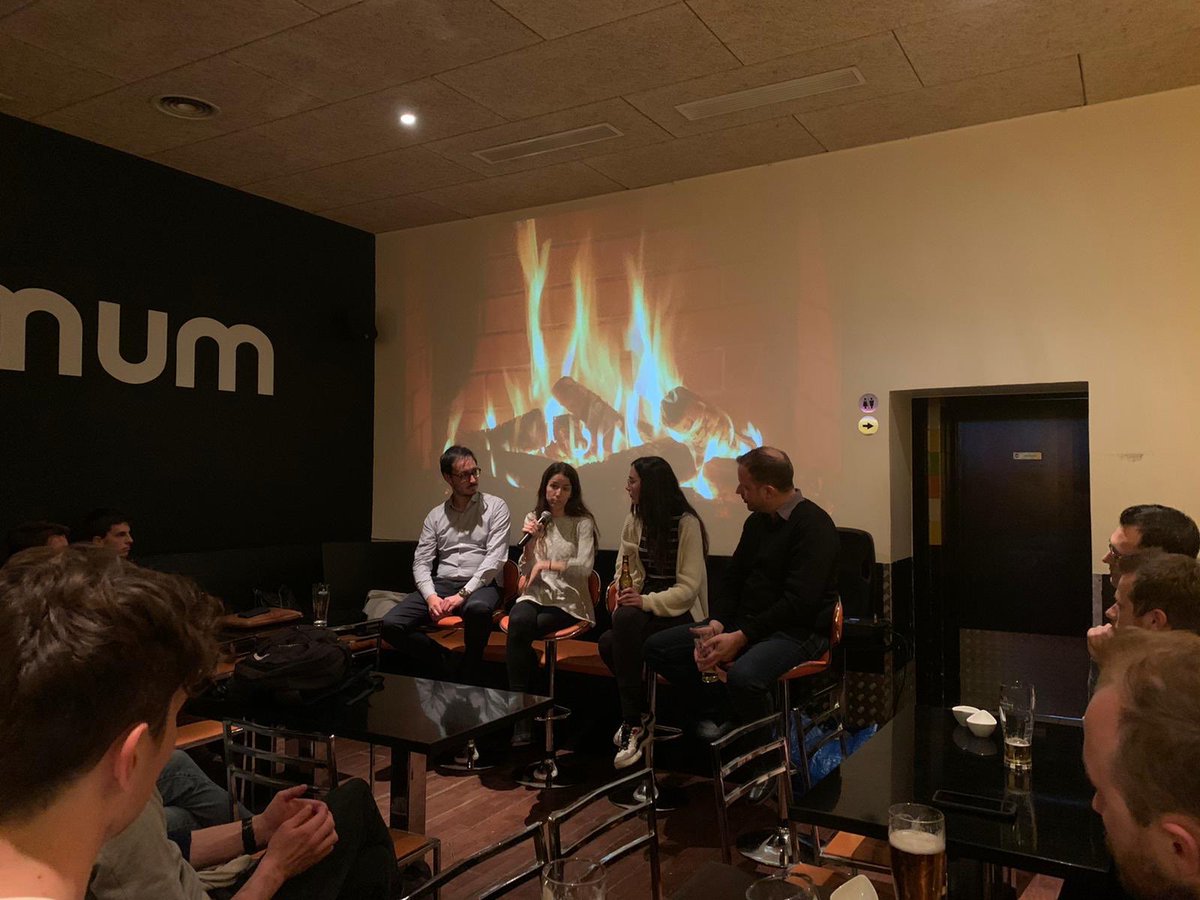 darovera's tweet photo. A big thanks to @rocio_alcocer CEO of  @TAPP_revolution and Andrea Oliver CEO and co-founder of @letsemjoy for the insights about getting started with their businesses at yesterday’s #eFoundersMeetup w/ @janbri 
.  
@ESADE https://t.co/8fOZVR53Sk