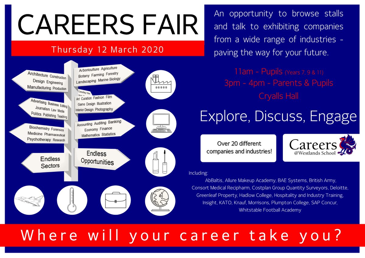 What will your career be? 
#Careers #Careersfair #Futurechoices #Opportunities