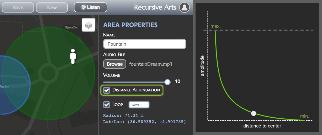 Increase #listening immersiveness by using our new option to simulate signal amplitude attenuation depending on distance from the audio source. When enabled, the perceived loudness decreases as we move away from the center of the circle as with real-world sounds. #immersion #gps https://t.co/BiYj7z0NVR