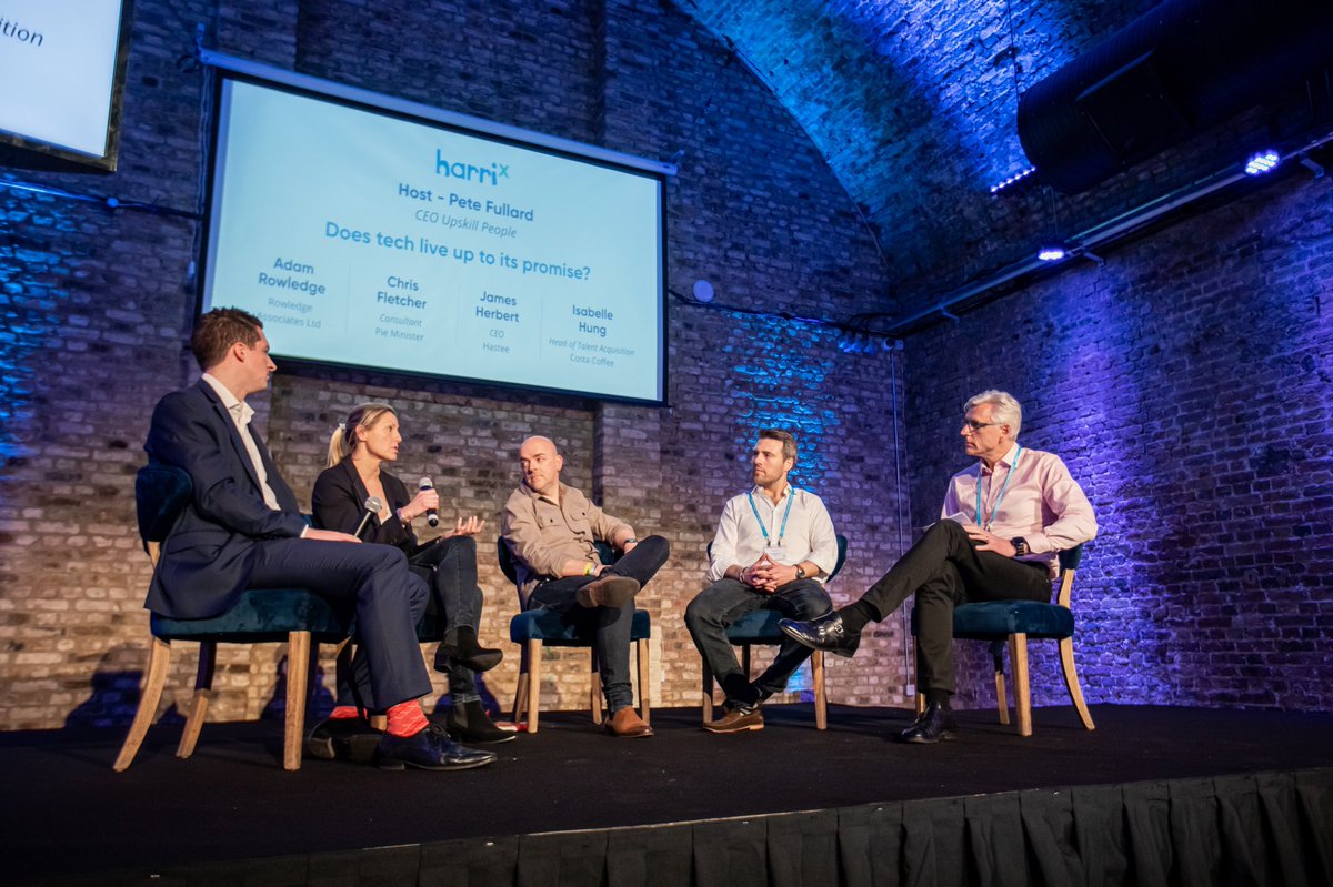 Harri's tweet photo. #TBT Today we're throwing it back to our inaugural #HarriX event in the UK, "Evolution of Talent Technology"! Check out some highlights below. Thanks to all of the speakers, sponsors and attendees for your support. Looking forward to the next one! 🇬🇧
#TeamHarriUK / @uk_harri https://t.co/UnY0TBRTY8