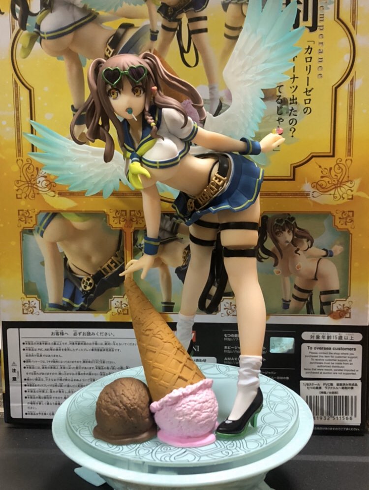 Hir8 ひの三乗 七つの美徳 節制の天使ラファエル 節制の天使だけあって布面積が少ないです 笑 アイスがアレにしか見えないのは心が汚れているのか 笑 キャンディとか一つ一つが凄く細かいです 降臨の台座今回は良い感じに写真撮れました やっぱni8