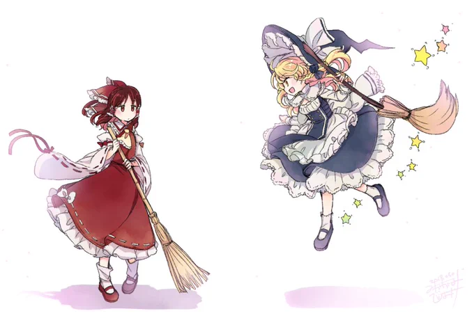 遅れちゃったけど、3/5は巫女の日、って事で過去の霊夢イラスト探したんだけど、9割レイマリだったアカウントがこちらになります。

#巫女の日 
