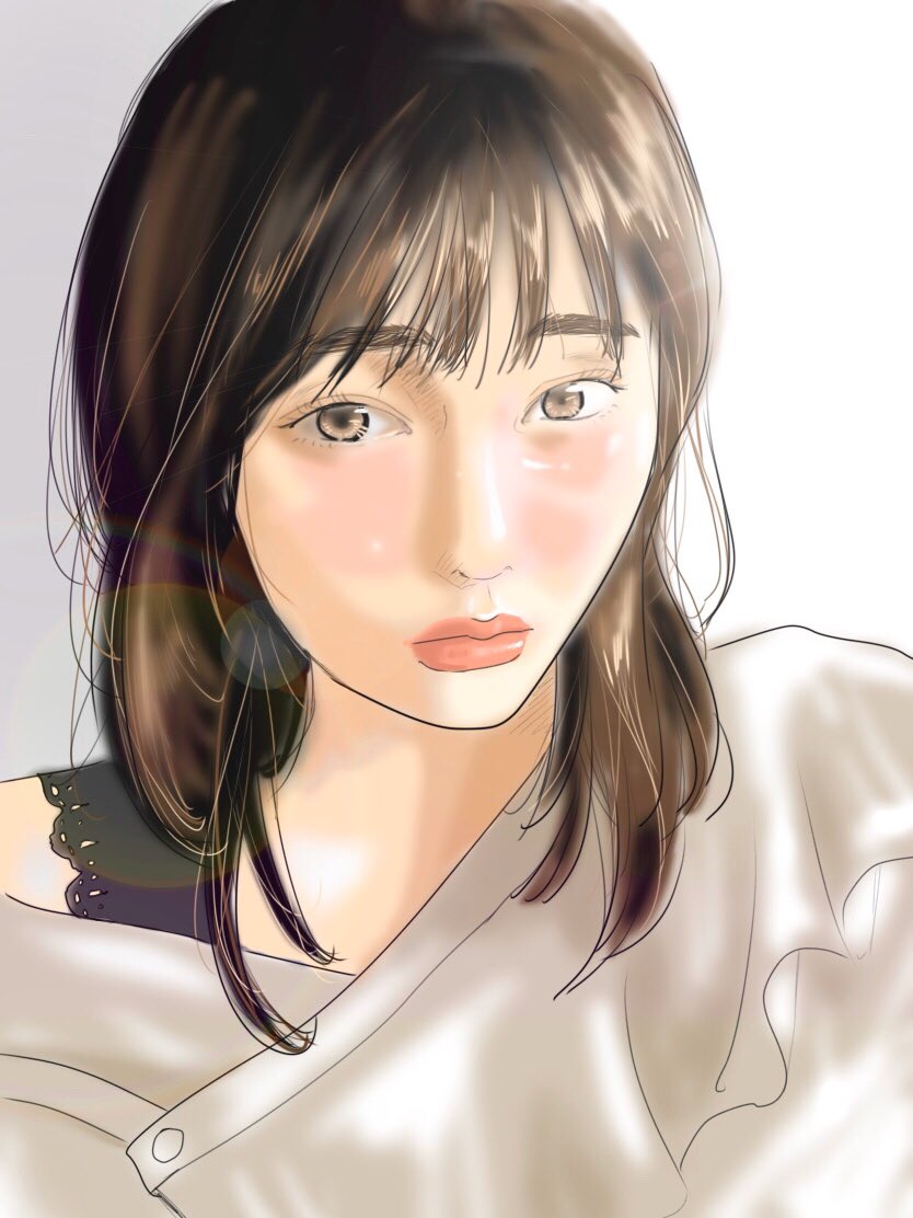 あいあい 友達の美女描いてみた イラスト 美女イラスト 美女 デジタルイラスト イラスト好きな人と繋がりたい イラスト好きさんと繋がりたい