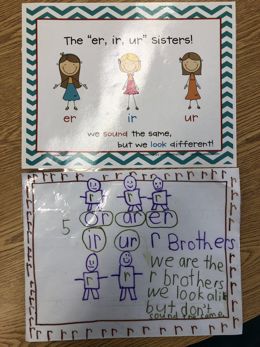 When the boys in your class think they should be included in learning the r controlled vowels. Love my class! 💕💕 #wilmot109 #engage109