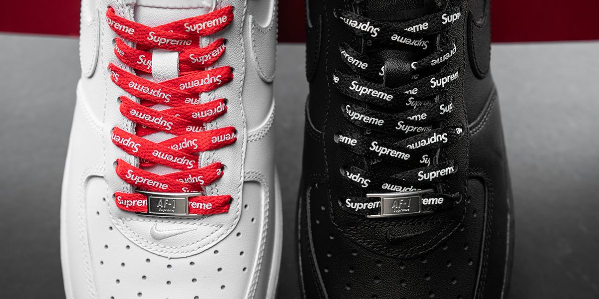 supreme air force 1 with supreme laces