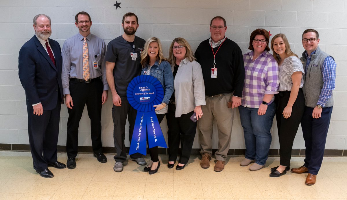 EVSC1's tweet photo. 🎉Congrats 🎉 to our March Cause for Applause winner, Alex Craig! Alex is a teacher at @EaglesWertz. 
Thanks for everything you do, Alex! ❤️ https://t.co/Df5KwsOoEZ