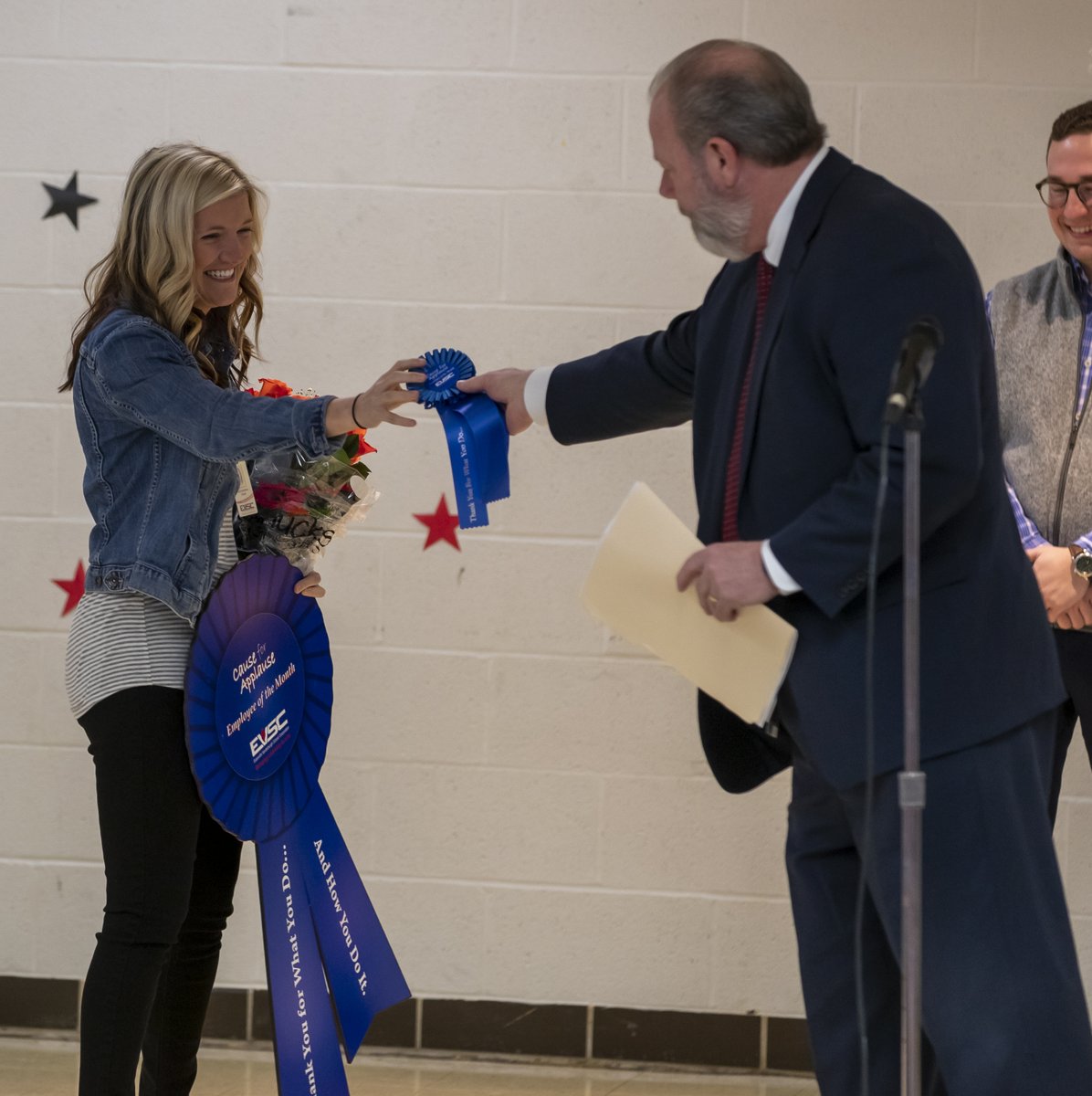 EVSC1's tweet photo. 🎉Congrats 🎉 to our March Cause for Applause winner, Alex Craig! Alex is a teacher at @EaglesWertz. 
Thanks for everything you do, Alex! ❤️ https://t.co/Df5KwsOoEZ