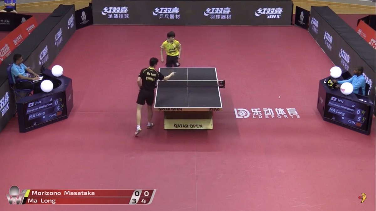 tabletennis_77's tweet photo. 馬龍 ４-０ 森薗政崇

#カタールオープン https://t.co/uLZGpbvWvR