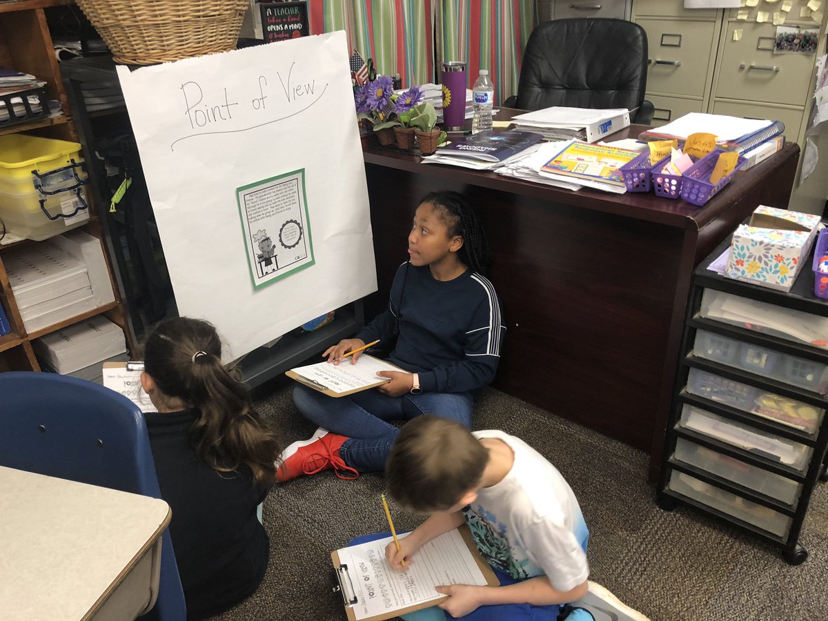 4th Graders are discussing the Perspective of Point of View! @mec_lister <a href="/wildaboutev/">Kelly Ford</a> @EV4thGrade <a href="/motbz/">Brenda Ottinger, EdS.</a>