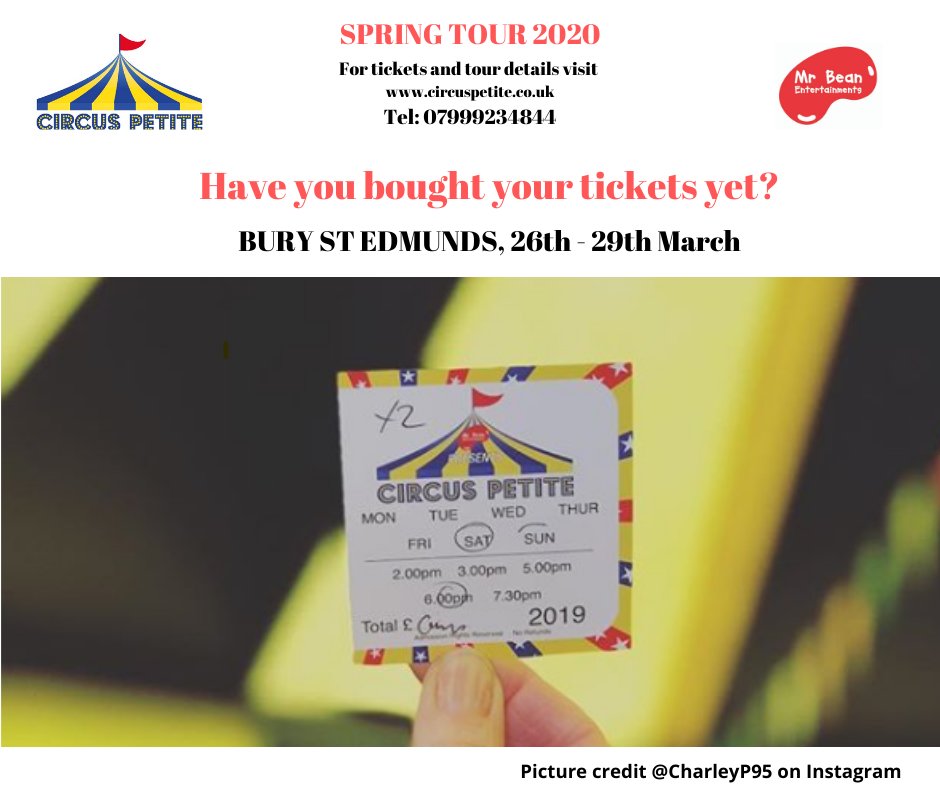CircusPetite's tweet photo. Will you be joining us in Bury St Edmunds? The first stop of our Spring 2020 tour, 26th - 29th March at Nowton Park, IP29 5LU #springtour #circus #juggling #clowns https://t.co/OUPsP9vBM1