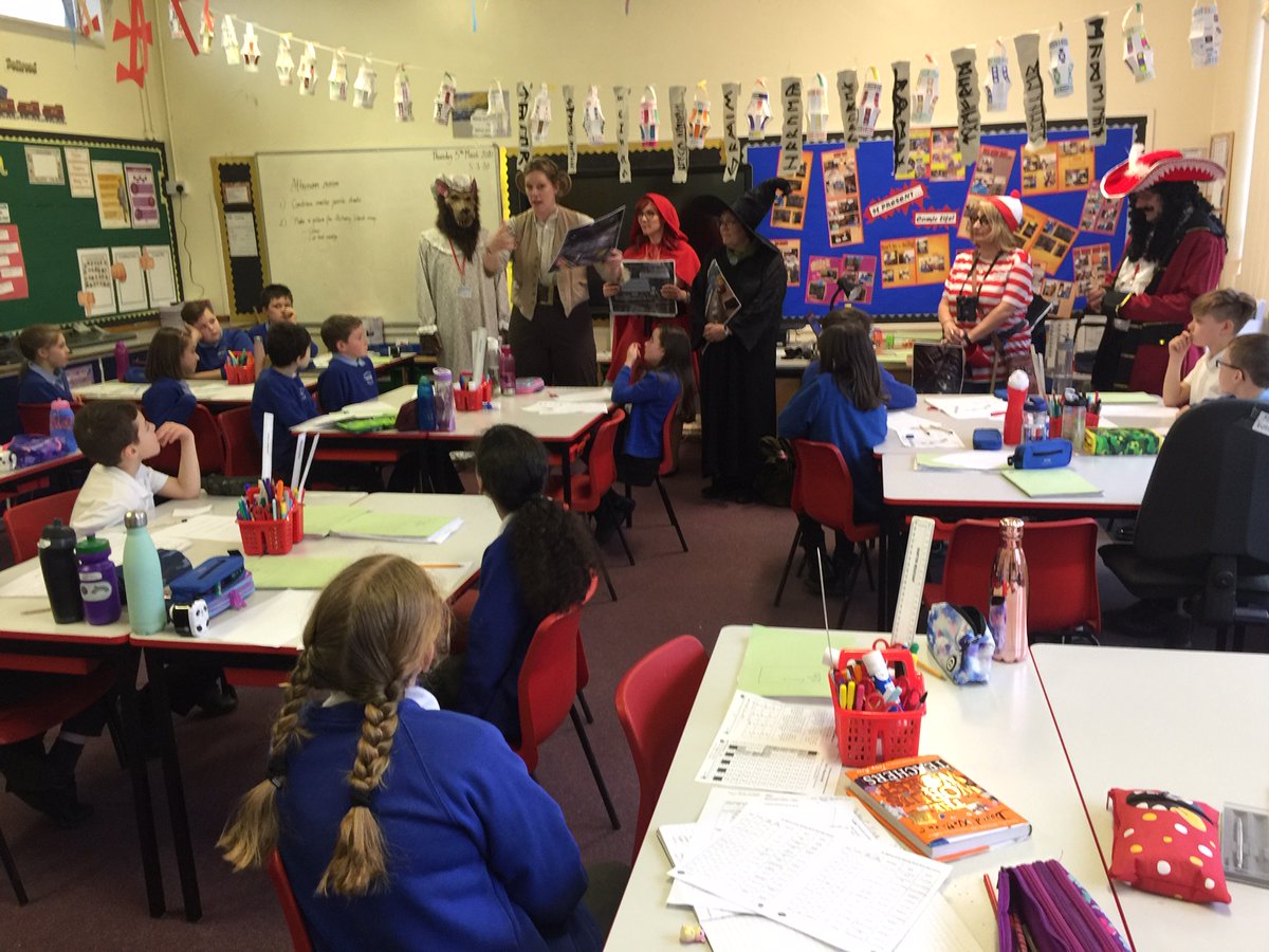 These familiar book characters visited us today, for World Book Day. Thank you @BertramBooks for judging the Book Character Potato Competition and for donating prizes, as well as a fantastic selection of books for our school library.