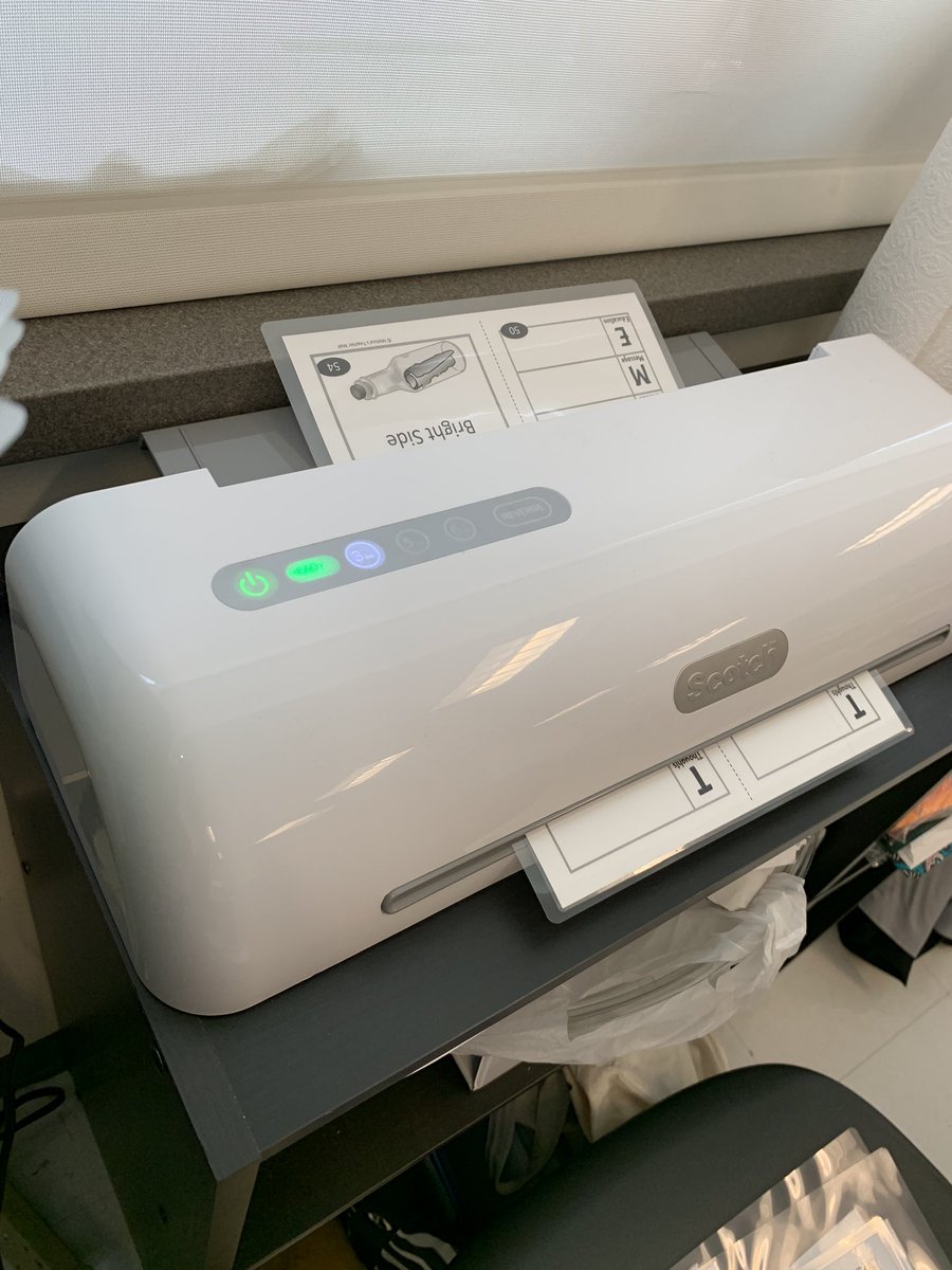 jenniferpsmith's tweet photo. “My homies is down, so don’t arouse my anger, fool,” I spit to my laminator as I’m waiting for it to heat up during my #PlanningPeriod. #WorkTunes #Coolio #GangstasParadise https://t.co/rQttIKrHn3