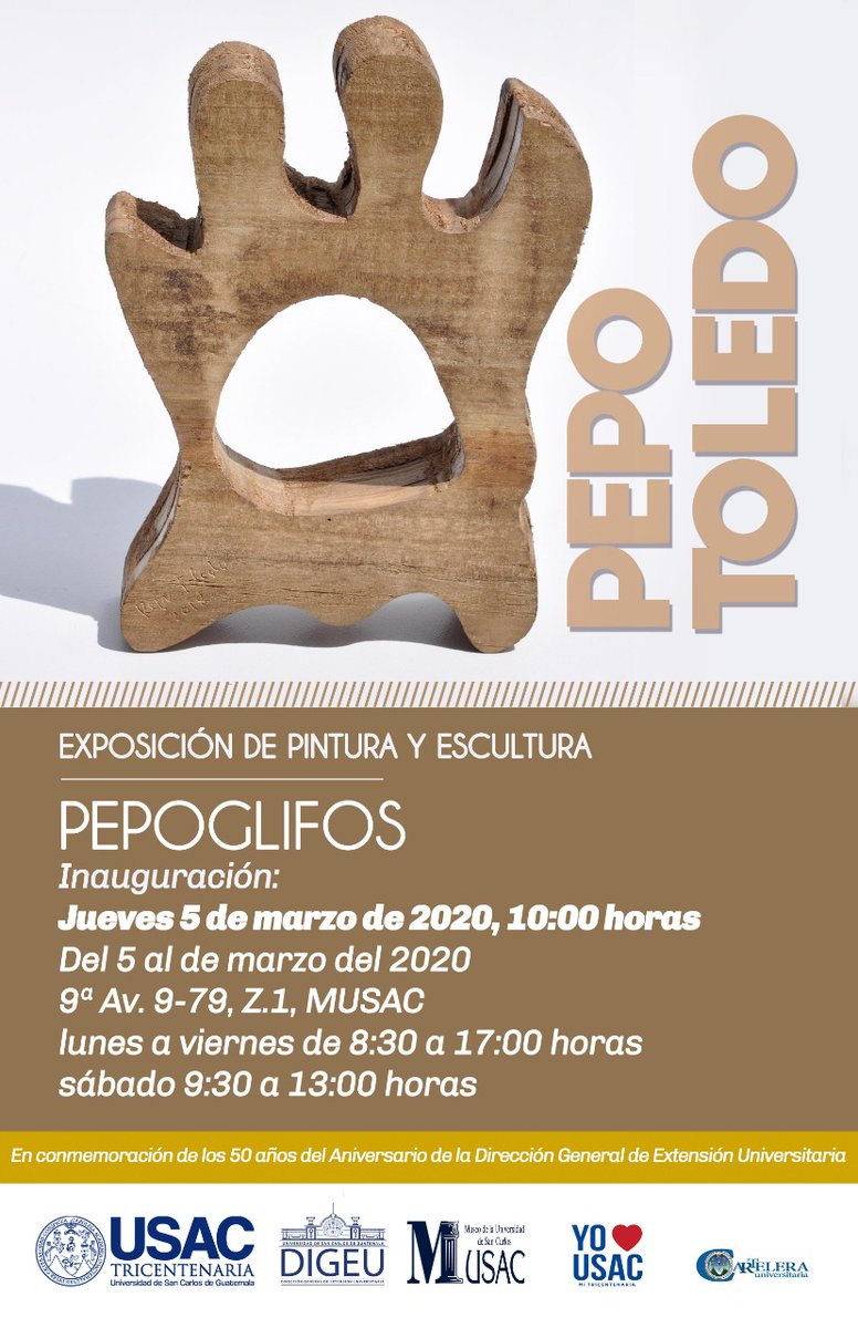 Buenos días amigos, los invitamos cordialmente a partir de hoy a visitar la 2da. muestra del Maestro Pepo Toledo en esta temporada!