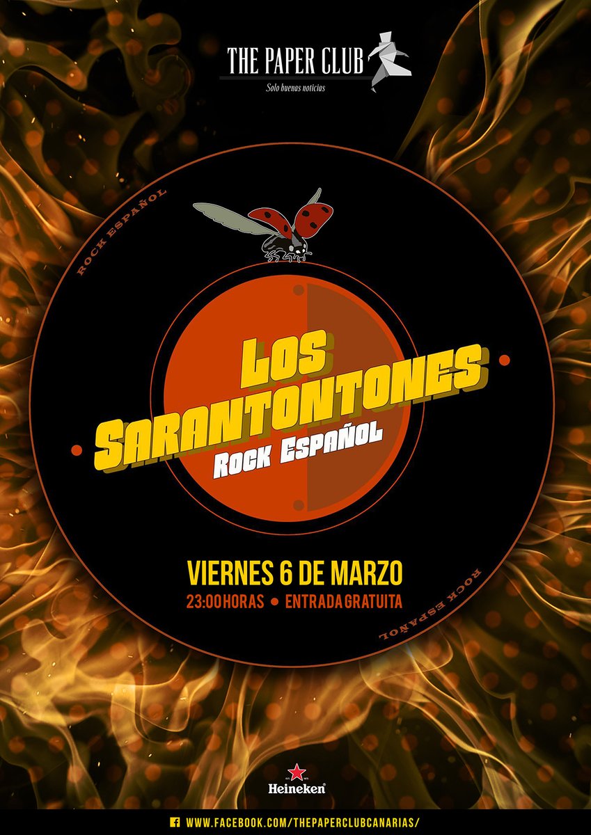 ThePaperClub's tweet image. -VIERNES 6 MARZO | LOS SARANTONTONES EN DIRECTO | THE PAPER CLUB | ENTRADA GRATUITA | 23:00 HORAS 

El viernes 6 de marzo recibimos en The Paper Club a Los Sarantontones, un cuarteto integrado por músicos con amplio recorrido. 
#thepaperclub #lossarantontones #vivevegueta