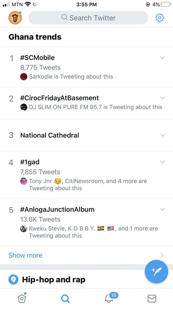 kooSebor's tweet photo. #CirocFridayAtBasement trending number 2 thanks guys we’re definitely having a ball tomorrow!!! 🤘🏿 https://t.co/YvIZLXjvYT