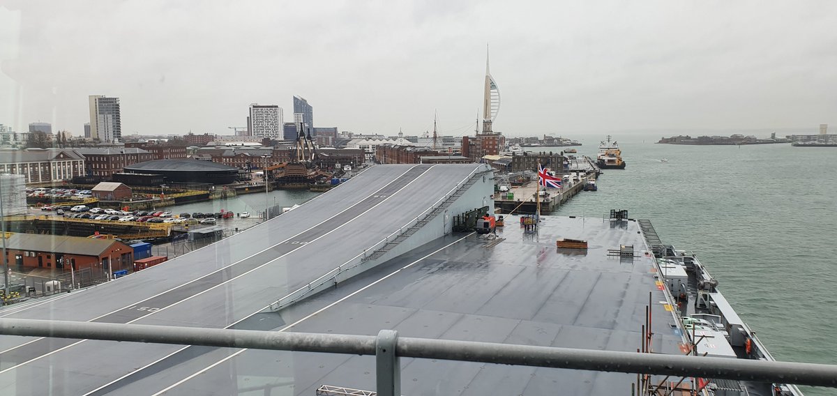 CunningRunning's tweet photo. Today together with NCTPHQ we briefed the @RoyalNavy &amp; @MODPolice Portsmouth on an assessment we recently carried out. The day finished with a visit to @HMSQNLZ , which on a very wet day didn't stop some of the team taking the trip up the ramp for the obligatory photo. https://t.co/kqX0Y97FLL