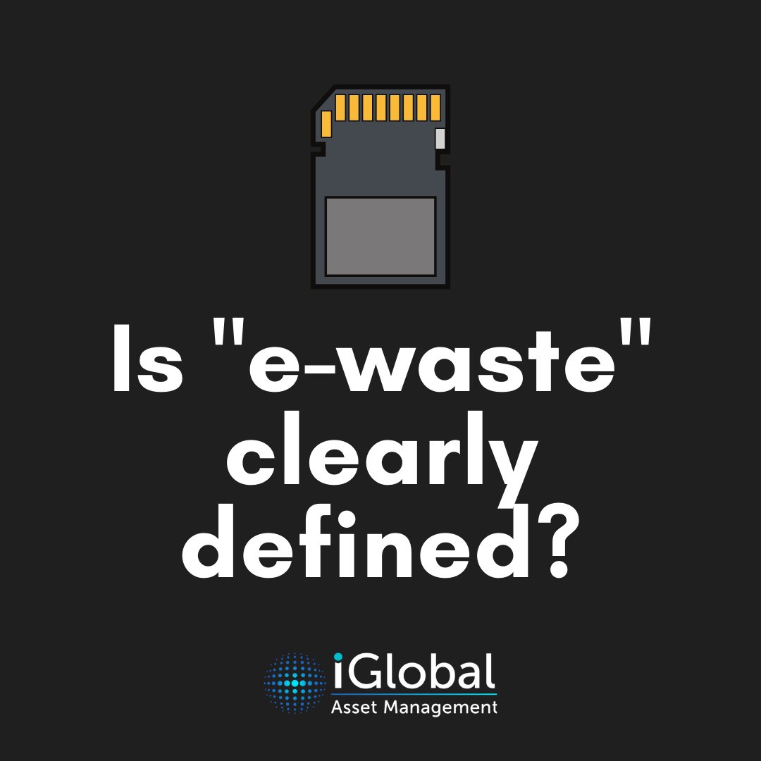 iGlobal_ITAM's tweet photo. The term "e-waste" is loosely applied to consumer and business electronic equipment that is near or at the end of its useful life. There is no clear definition for e-waste. https://t.co/mSWO9uQBUq