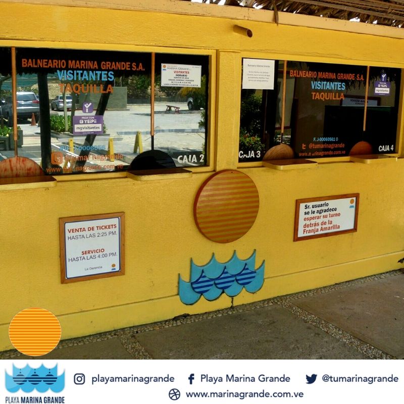 Recuerda que en la entrada principal de #PlayaMarinaGrande esta la taquilla de pago y de información de nuestras instalaciones. Te Esperamos!!! ⛱🌊☀🕶👙
-
#PlayaMarinaGrande #Amigos #Vargas #Playa #Paseo #Familia #CuidatuPlaya #Seguridad #Limpieza