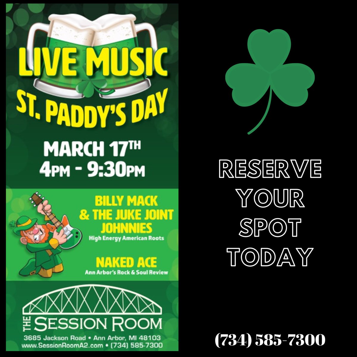 70Taps's tweet image. We can’t wait! ⁣

#livemusic⁣
#stpaddys2020⁣
#sessionrooma2⁣
#70taps