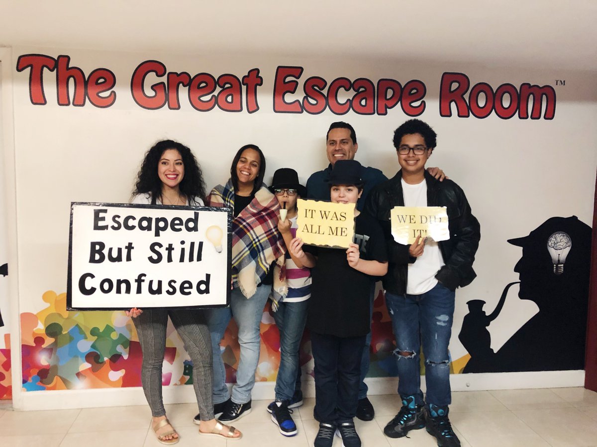 TGERMiami's tweet photo. #Sherlock approves this message..
This #escaperoomsquad used their wits and proved to be true Masters of Deduction in our #SherlocksStudy❗️ https://t.co/NiVrSQ6iUF