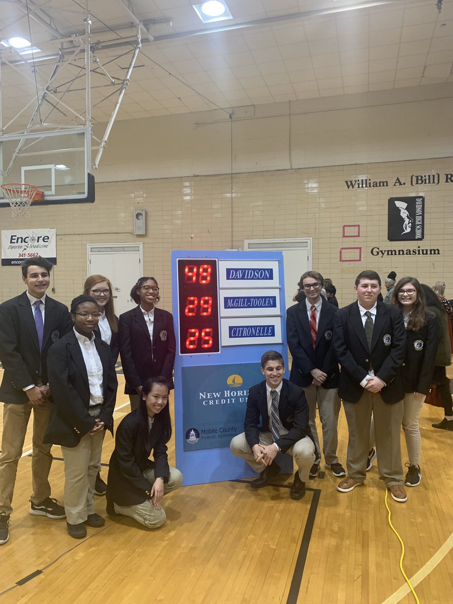 Looks like we have an ALL MCPSS showdown for the 2020 #HiQ Finals! We hope to see you at Theodore High School on March 12 at 7:00 PM to see who takes the win! It will come down to <a href="/almabryanths/">Alma Bryant HS</a> <a href="/BakerAcademies/">Baker High School Hornets (Mobile, AL)</a> <a href="/DHS_Warriors/">Davidson High School</a> !!! <a href="/NewHCU/">New Horizons CU</a> <a href="/Bob_Grip/">Bob Grip</a> <a href="/MobilePublicSch/">MobilePublicSchools</a> @empowermcpss