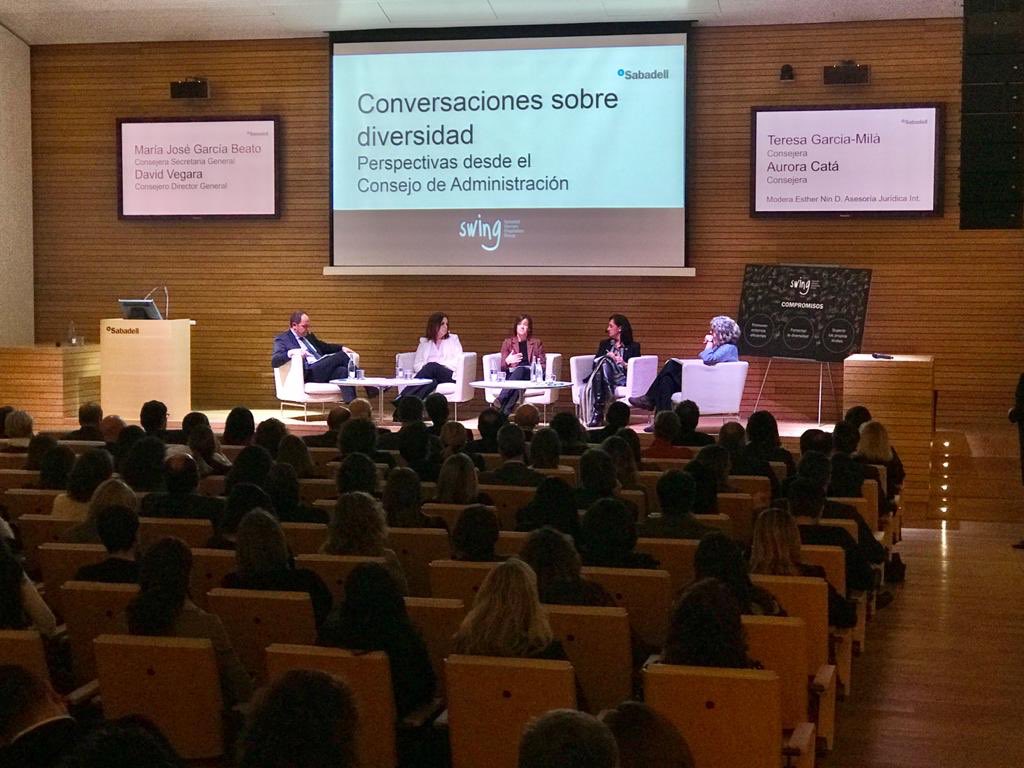 BancoSabadell's tweet photo. Esta sesión sobre la #Diversidad ha sido impulsada por #SabadellWomenInspirationGroup, la iniciativa de las propias directivas de @BancoSabadell que construyen una red para compartir experiencias, ideas y perspectivas sobre #Igualdad https://t.co/tHx4YCoIVI