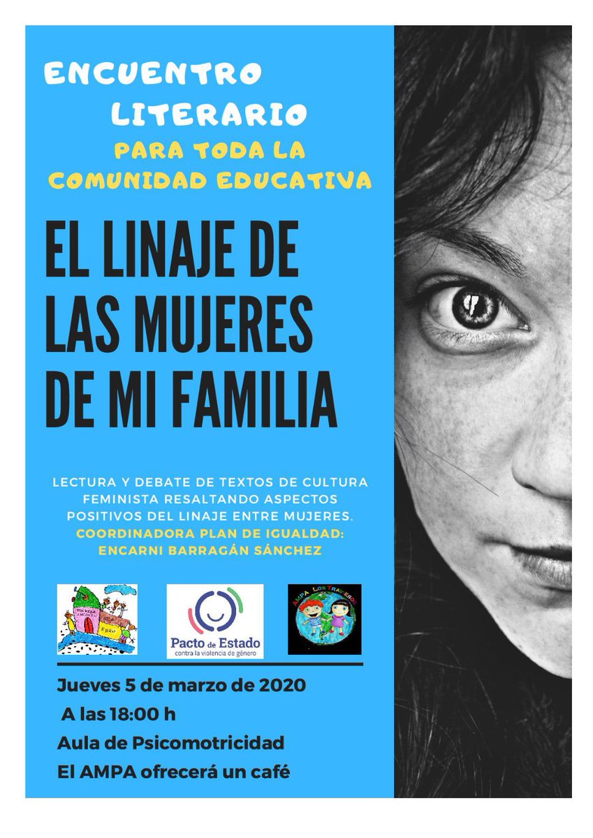 Esta tarde tenemos una actividad programada para las familias y profesorado en nuestras Jornadas de Igualdad dentro del Pacto de Estado contra la Violencia de Género. #8M #Igualdad #DiaInternacionalDeLaMujer <a href="/IgualdadAND/">Inclusión Social, Juventud, Familias e Igualdad</a>