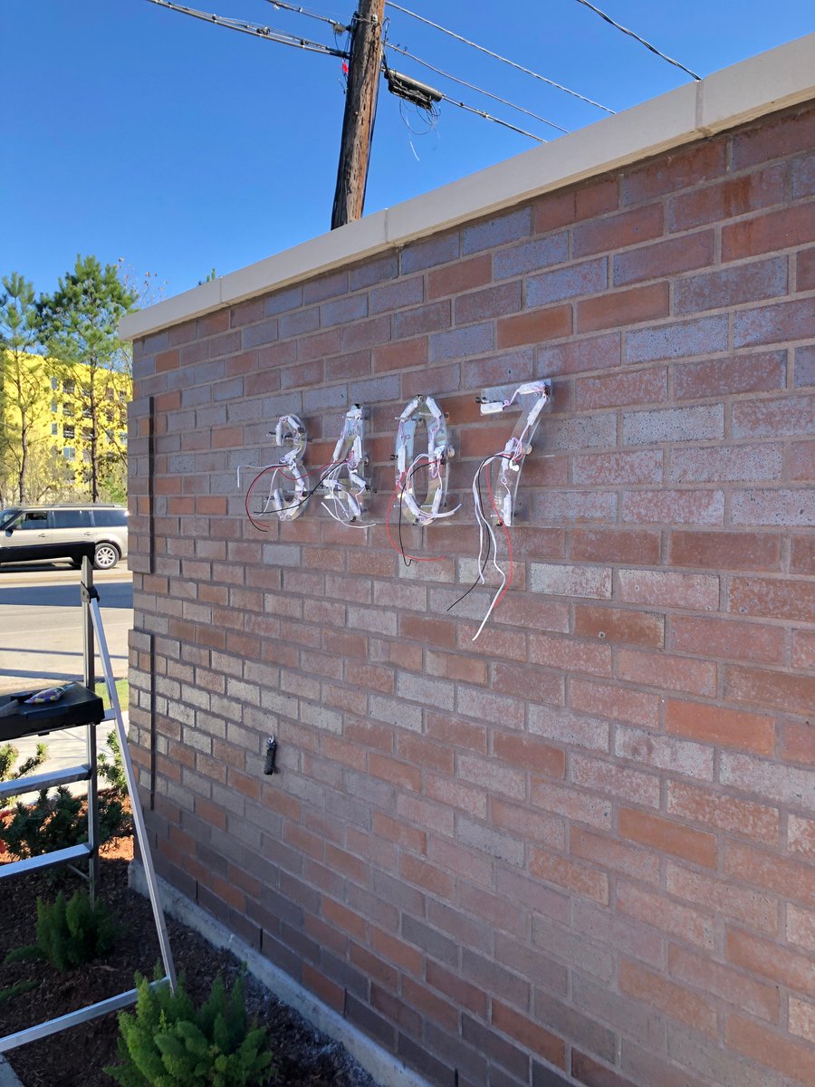 SignsTasman's tweet photo. Alliance Reprographics needed address numbers for their new location. We provided and installed faux weathered steel lighted channel letters. Turned out pretty awesome! Congratualtions Alliance Reprographics on your new building!!
#TASMANSigns #ChannelLetters #WeatheredLook https://t.co/fY2iAP2BWp
