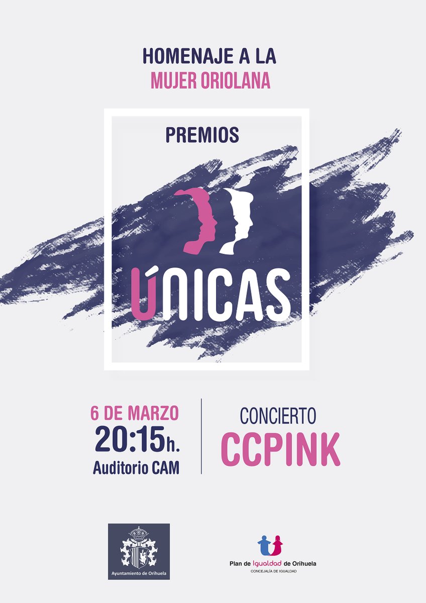 culturavegabaja's tweet photo. 🏆👩🦰Nos os olvidéis de acudir mañana, viernes 6 de marzo, en #Orihuela a la II gala en #homenajeALaMujerOriolana, en la que se entregarán los #premiosÚnicas a las siete mujeres galardonadas,con un concierto del grupo femenino #Ccpink.
📰Más información: https://t.co/zl88YxW79B https://t.co/N1W3vKp4K2
