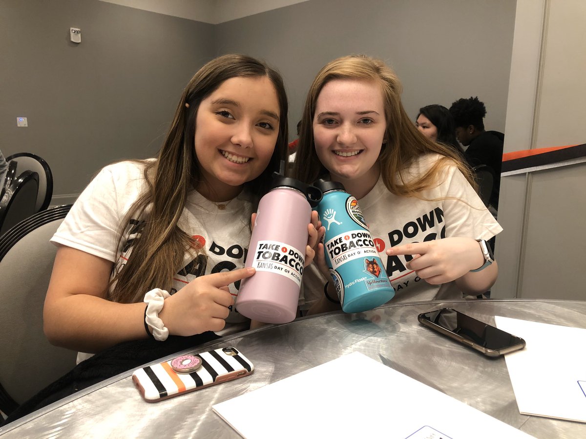 02Graceface's tweet photo. We have students ready to take down tobacco and spread the word!#TAKEDOWNTOBACCO #KSLEG #RESISTTOBACCOKS https://t.co/YjAYvnB6Et